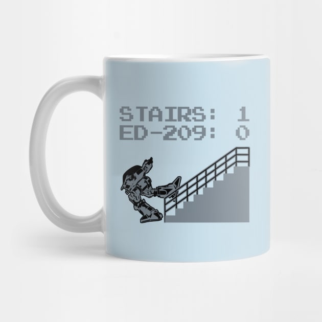 ED-209 vs Stairs by PopCultureShirts